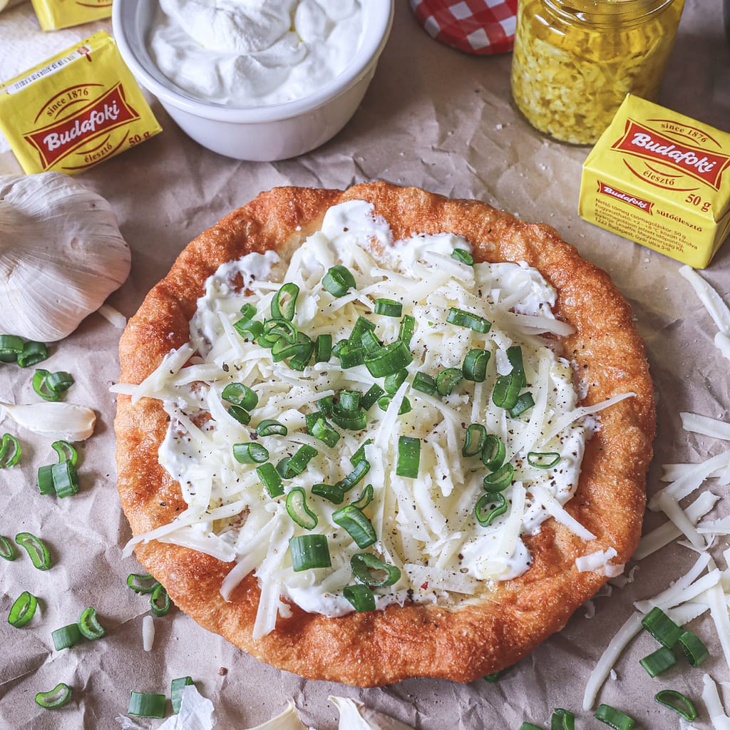 lángos recept élesztővel